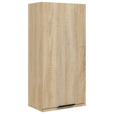 vidaXL Wall-mounted Bathroom Cabinet Smoked Oak 32x20x67 cm