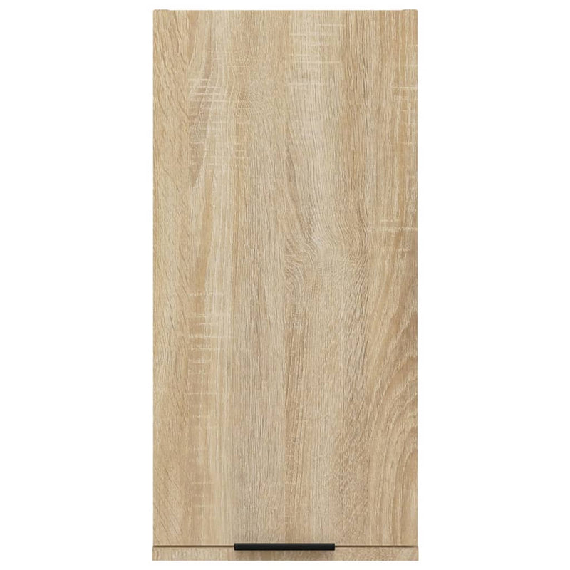 vidaXL Wall-mounted Bathroom Cabinet Smoked Oak 32x20x67 cm