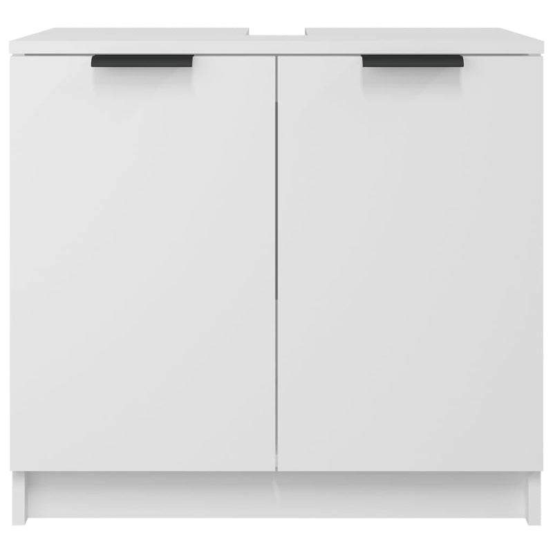 vidaXL Bathroom Cabinet Smoked Oak 64.5x33.5x59 cm Engineered Wood