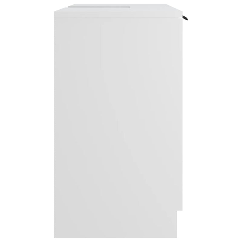 vidaXL Bathroom Cabinet Smoked Oak 64.5x33.5x59 cm Engineered Wood