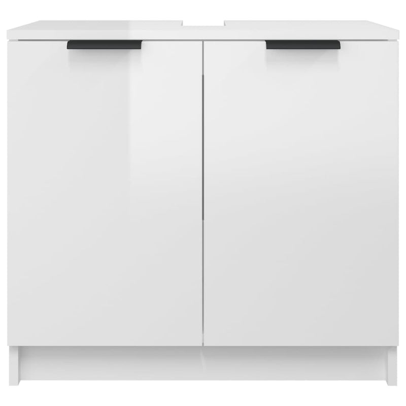 vidaXL Bathroom Cabinet Smoked Oak 64.5x33.5x59 cm Engineered Wood