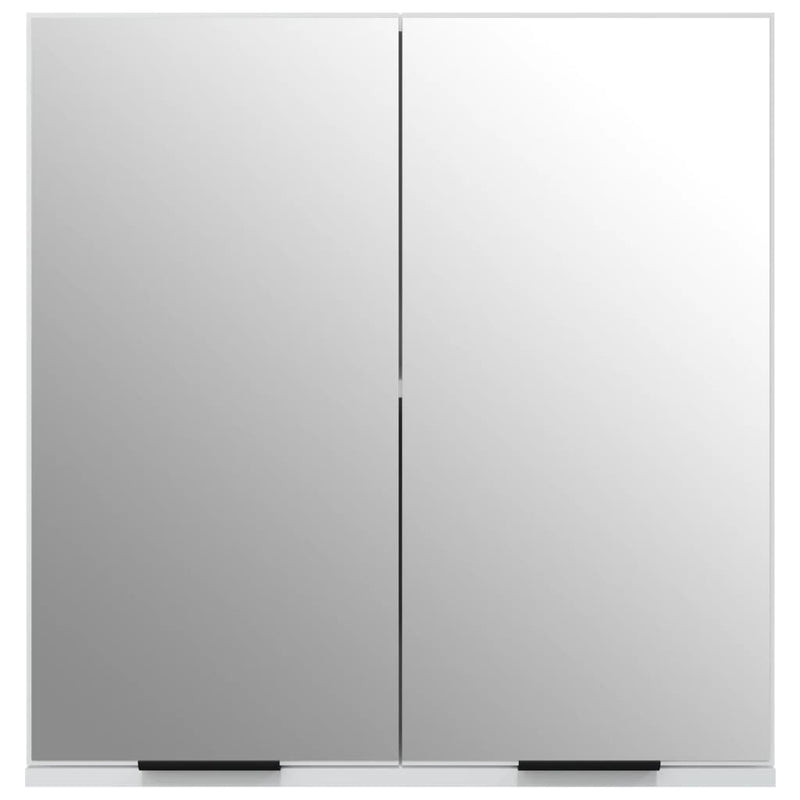 vidaXL Bathroom Mirror Cabinet Smoked Oak 64x20x67 cm