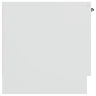 vidaXL TV Cabinet Smoked Oak 102x35x36.5 cm Engineered Wood