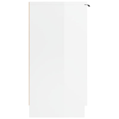 vidaXL Shoe Cabinet Smoked Oak 59x35x70 cm Engineered Wood