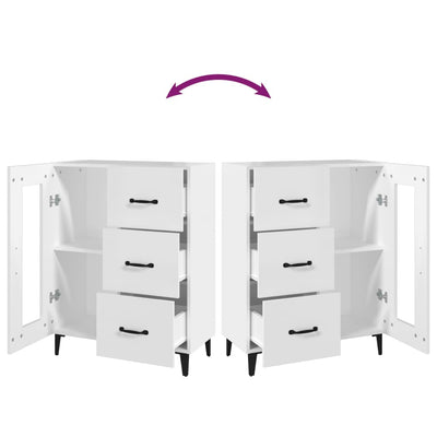 vidaXL Sideboard White 69.5x34x90 cm Engineered Wood