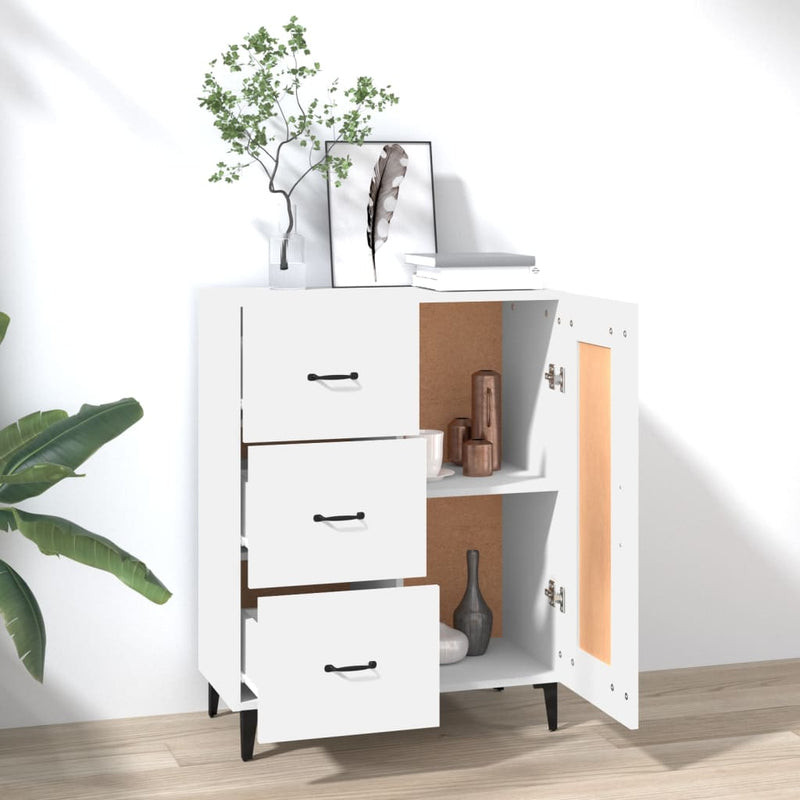 vidaXL Sideboard Black 69.5x34x90 cm Engineered Wood