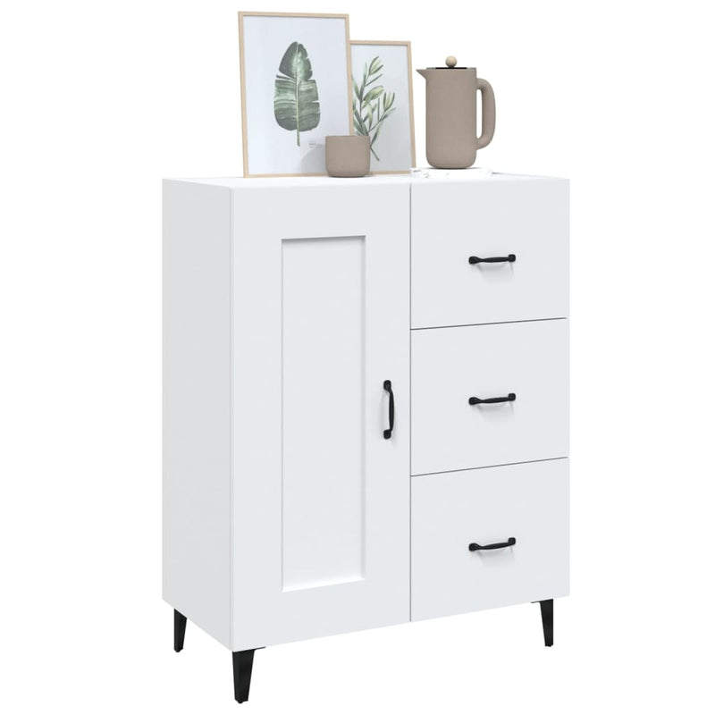 vidaXL Sideboard Black 69.5x34x90 cm Engineered Wood