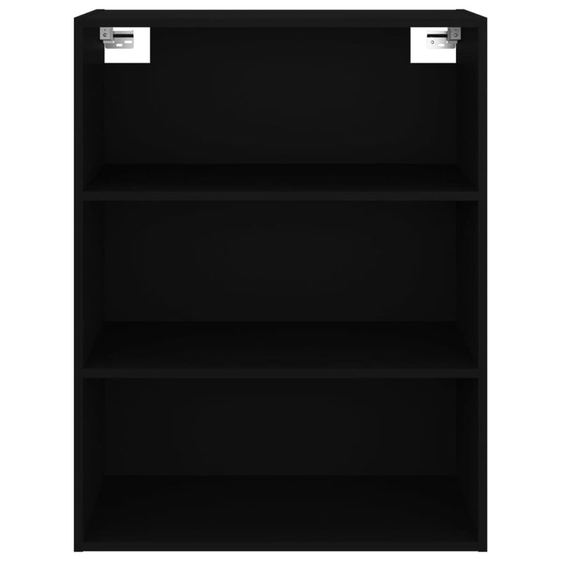 vidaXL Hanging Wall Cabinet Black 69.5x32.5x90 cm