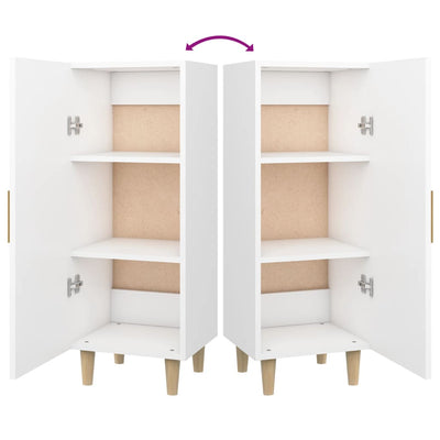 vidaXL Sideboard Smoked Oak 34.5x34x90 cm Engineered Wood