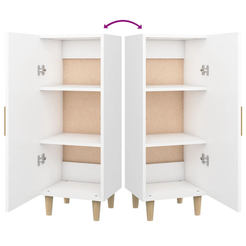 vidaXL Sideboard Smoked Oak 34.5x34x90 cm Engineered Wood