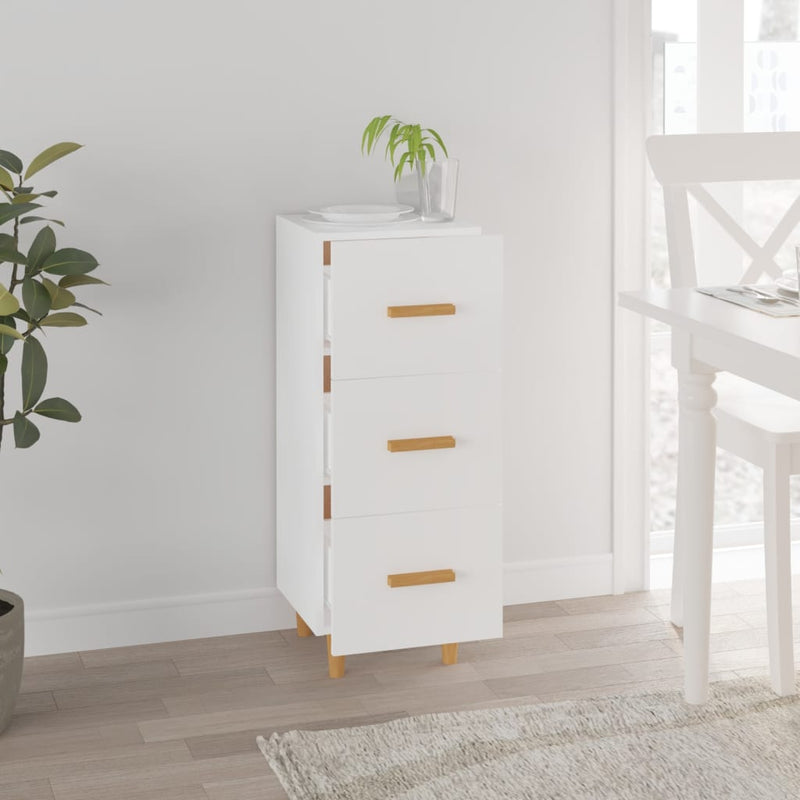 vidaXL Sideboard Smoked Oak 34.5x34x90 cm Engineered Wood