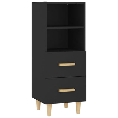 vidaXL Sideboard Black 34.5x34x90 cm Engineered Wood