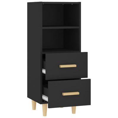 vidaXL Sideboard Black 34.5x34x90 cm Engineered Wood