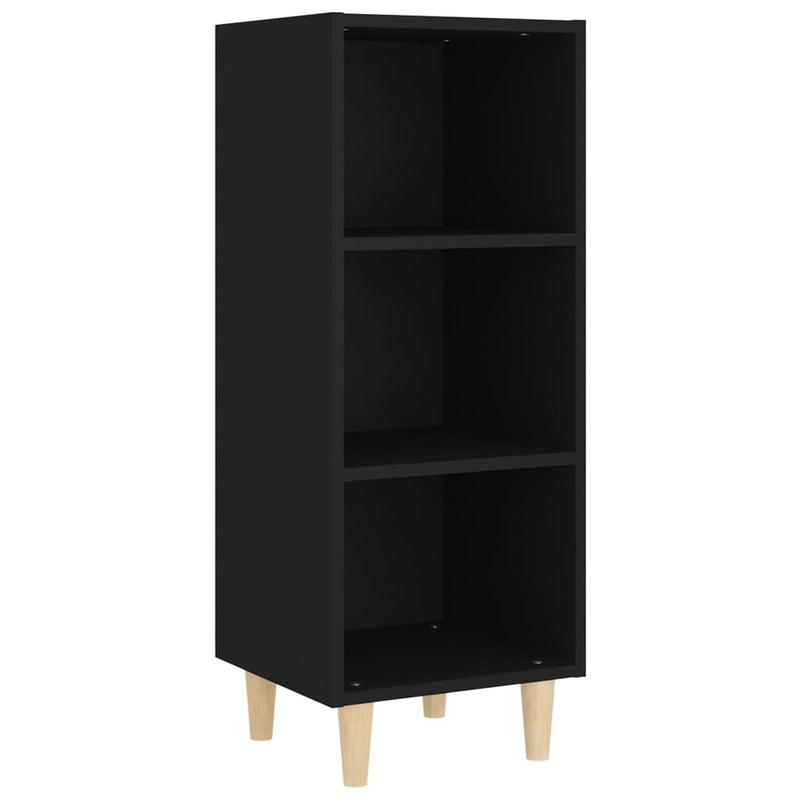 vidaXL Sideboard Black 34.5x32.5x90 cm Engineered Wood