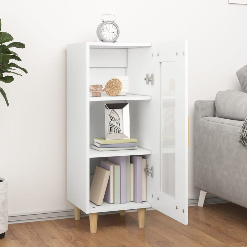 vidaXL Sideboard Smoked Oak 34.5x34x90 cm Engineered Wood