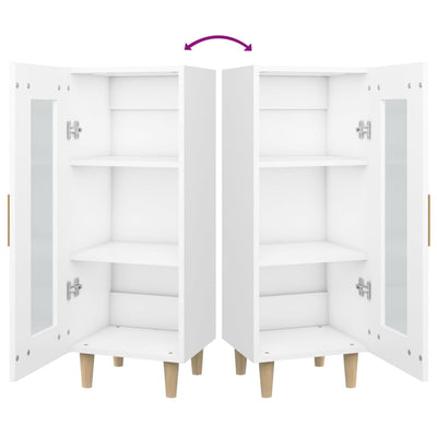 vidaXL Sideboard Smoked Oak 34.5x34x90 cm Engineered Wood