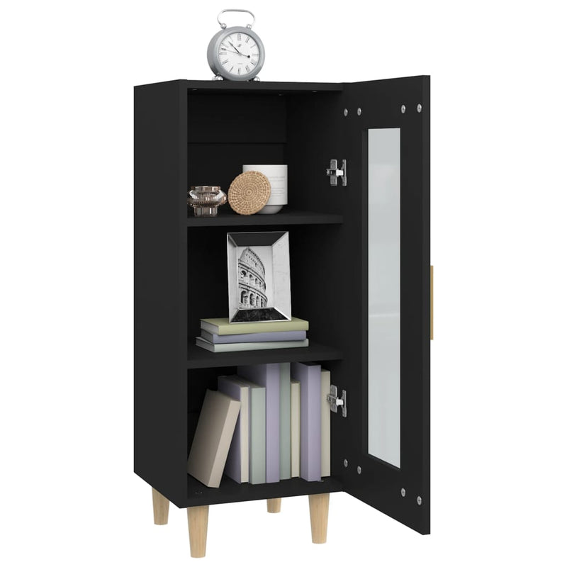 vidaXL Sideboard Smoked Oak 34.5x34x90 cm Engineered Wood