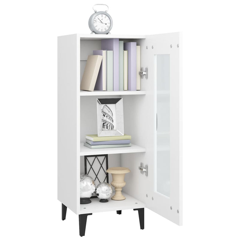 vidaXL Sideboard Smoked Oak 34.5x34x90 cm Engineered Wood