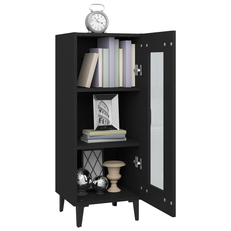 vidaXL Sideboard Smoked Oak 34.5x34x90 cm Engineered Wood