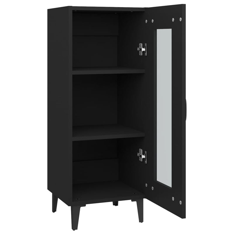 vidaXL Sideboard Smoked Oak 34.5x34x90 cm Engineered Wood