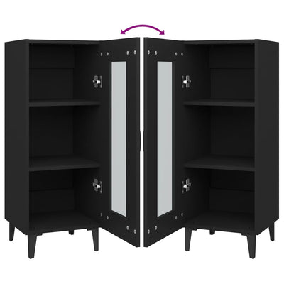 vidaXL Sideboard Smoked Oak 34.5x34x90 cm Engineered Wood