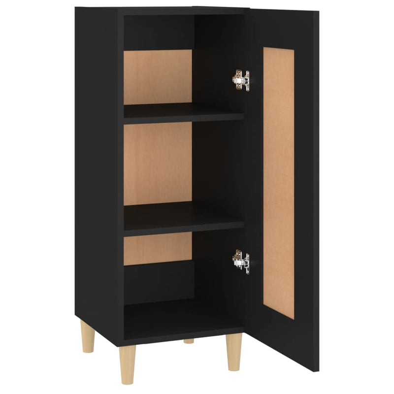 vidaXL Sideboard Black 34.5x34x90 cm Engineered Wood