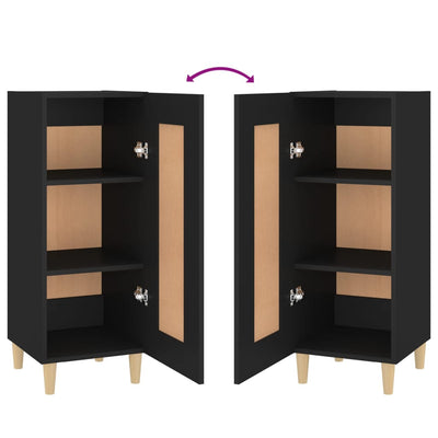 vidaXL Sideboard Black 34.5x34x90 cm Engineered Wood