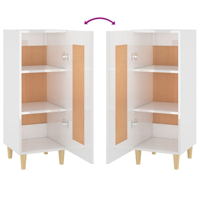 vidaXL Sideboard Black 34.5x34x90 cm Engineered Wood