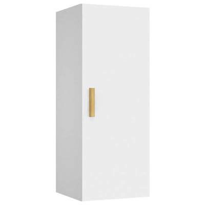 vidaXL Wall Cabinet Black 34.5x34x90 cm Engineered Wood