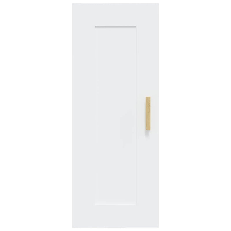 vidaXL Wall Cabinet Black 35x34x90 cm Engineered Wood