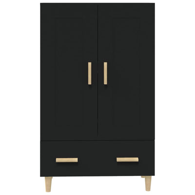 vidaXL Highboard Black 70x31x115 cm Engineered Wood