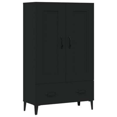 vidaXL Highboard Black 70x31x115 cm Engineered Wood