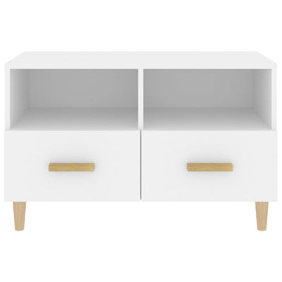 vidaXL TV Cabinet Black 80x36x50 cm Engineered Wood