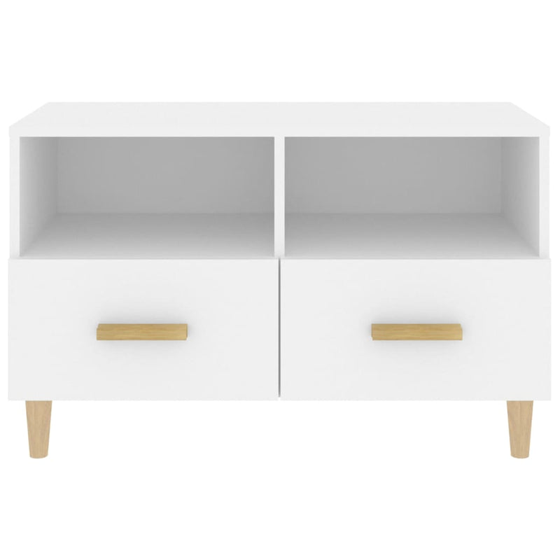 vidaXL TV Cabinet Black 80x36x50 cm Engineered Wood