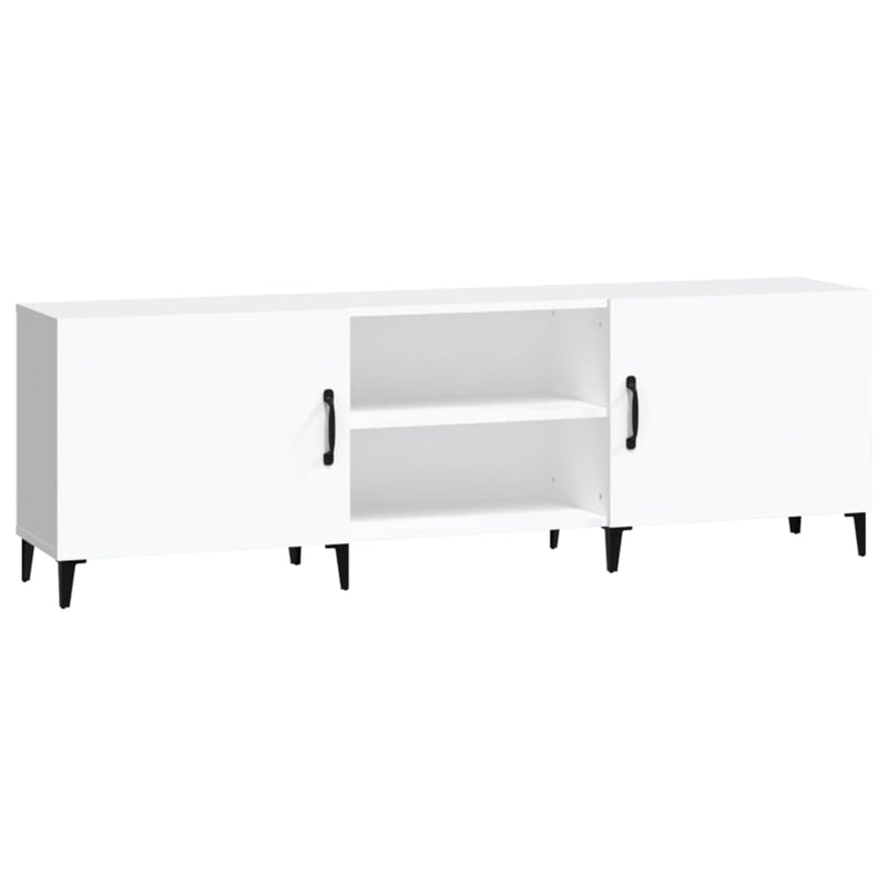 vidaXL TV Cabinet Black 150x30x50 cm Engineered Wood