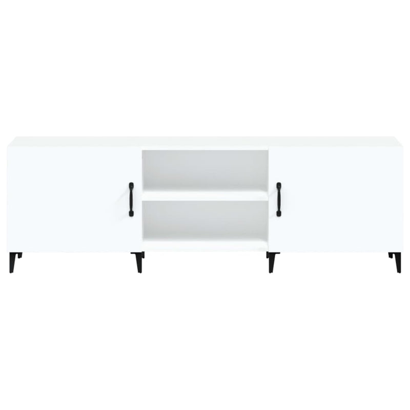 vidaXL TV Cabinet Black 150x30x50 cm Engineered Wood