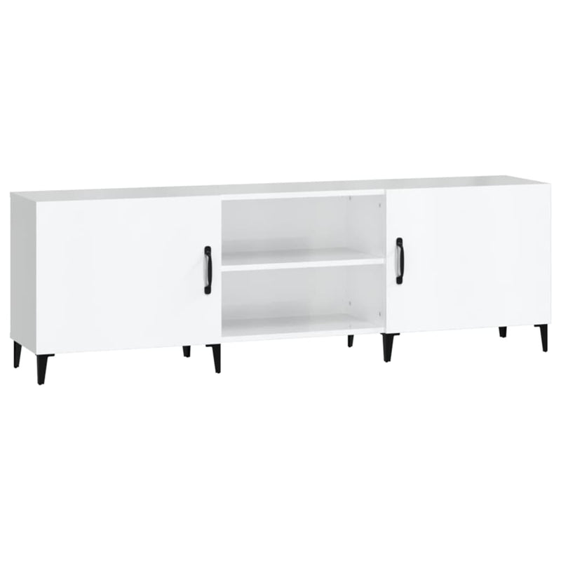 vidaXL TV Cabinet Black 150x30x50 cm Engineered Wood
