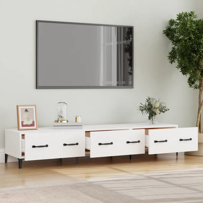 vidaXL TV Cabinet Black 150x34.5x30 cm Engineered Wood