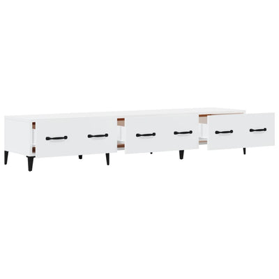 vidaXL TV Cabinet Black 150x34.5x30 cm Engineered Wood