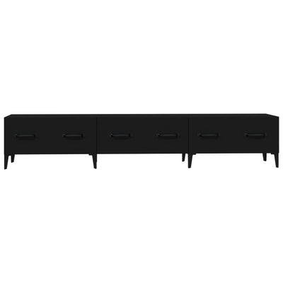 vidaXL TV Cabinet Black 150x34.5x30 cm Engineered Wood