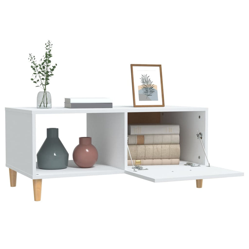 vidaXL Coffee Table Black 89.5x50x40 cm Engineered Wood