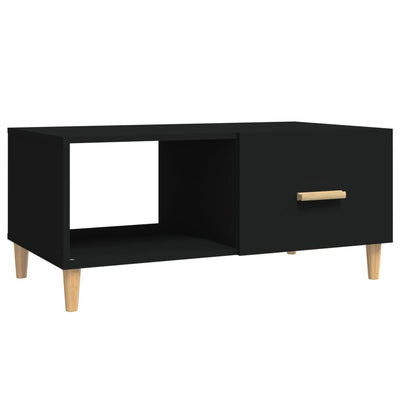 vidaXL Coffee Table Black 89.5x50x40 cm Engineered Wood