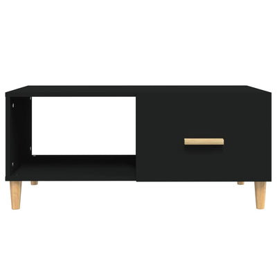 vidaXL Coffee Table Black 89.5x50x40 cm Engineered Wood