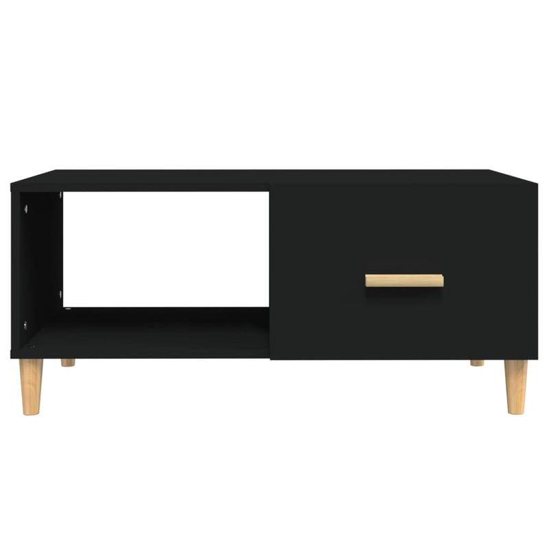 vidaXL Coffee Table Black 89.5x50x40 cm Engineered Wood