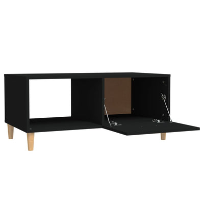vidaXL Coffee Table Black 89.5x50x40 cm Engineered Wood