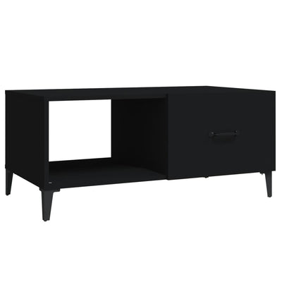 vidaXL Coffee Table Black 90x50x40 cm Engineered Wood