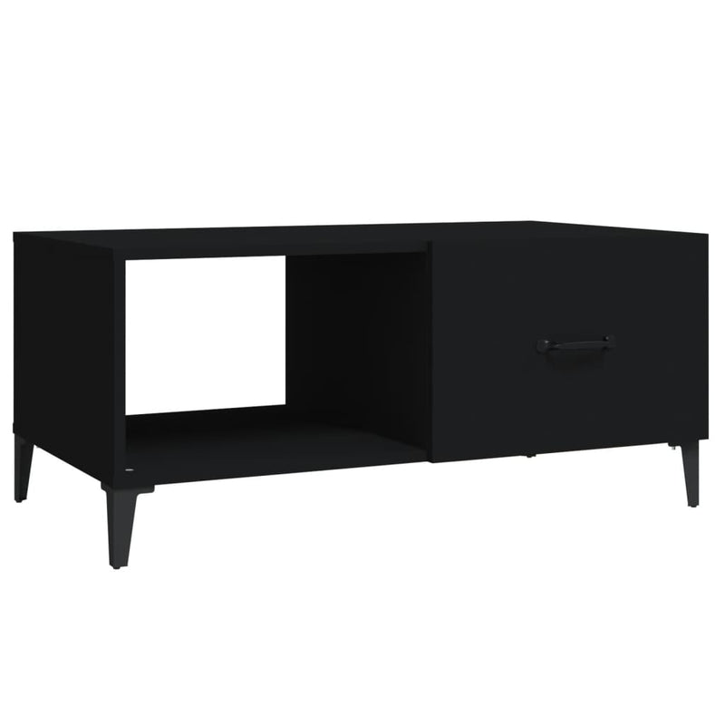 vidaXL Coffee Table Black 90x50x40 cm Engineered Wood