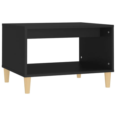 vidaXL Coffee Table  Black 60x50x40 cm Engineered Wood