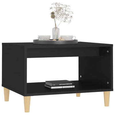 vidaXL Coffee Table  Black 60x50x40 cm Engineered Wood