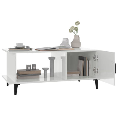 vidaXL Coffee Table Black 90x50x40 cm Engineered Wood